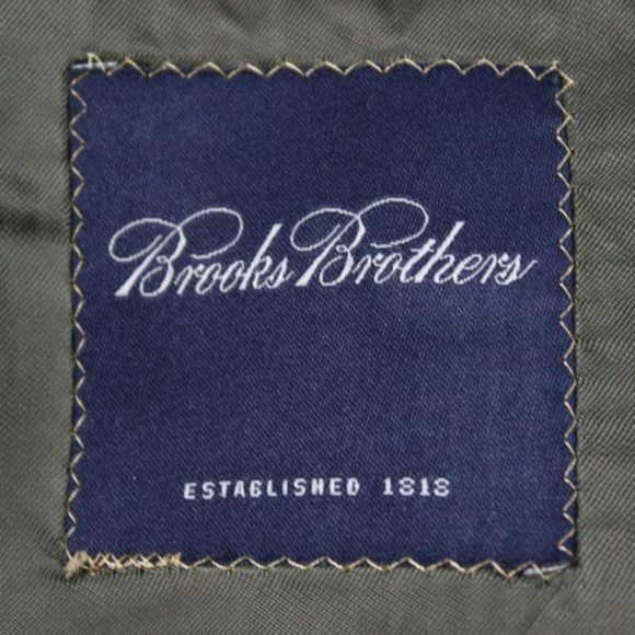 BROOKS BROTHERS Men's Green Plaid Cashmere Jacket Size S - Picture 5 of 7